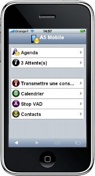 Agenda5 pour Iphone